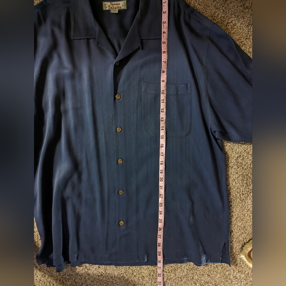 Tommy Bahama Men’s Blue Short Sleeve Silk Shirt Size XL - Picture 10 of 11